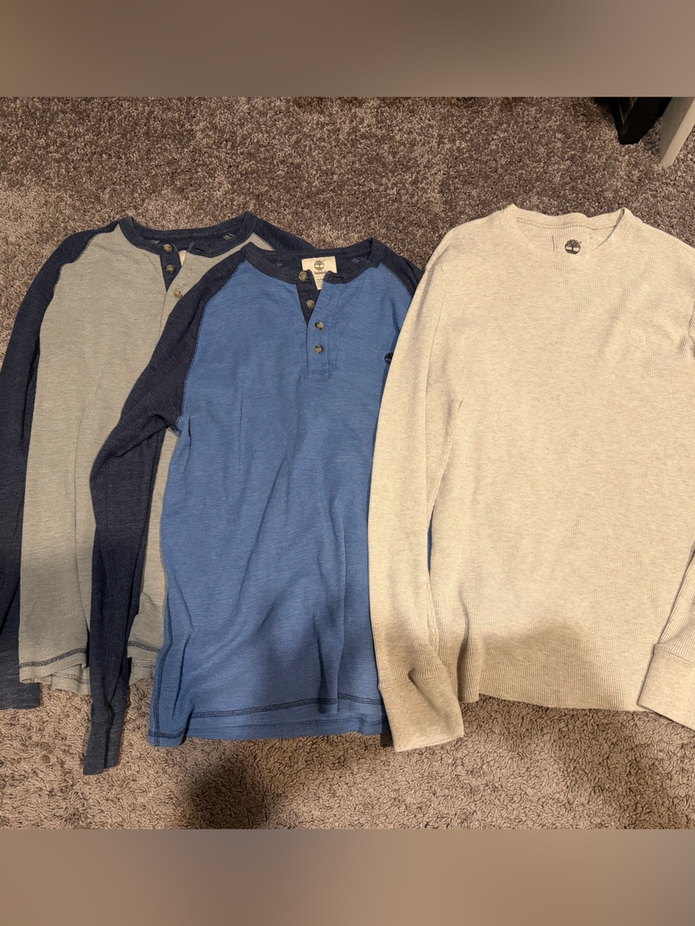 Timberland 3 pack of long sleeve tees
